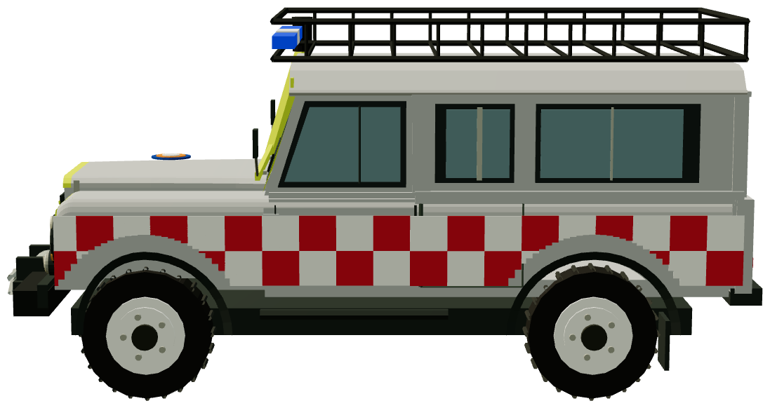 Langdale and Ambleside MRT Defender — side render
