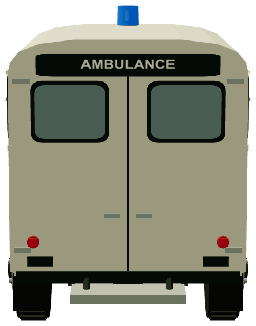 Lomas 109 Ambulance — rear render