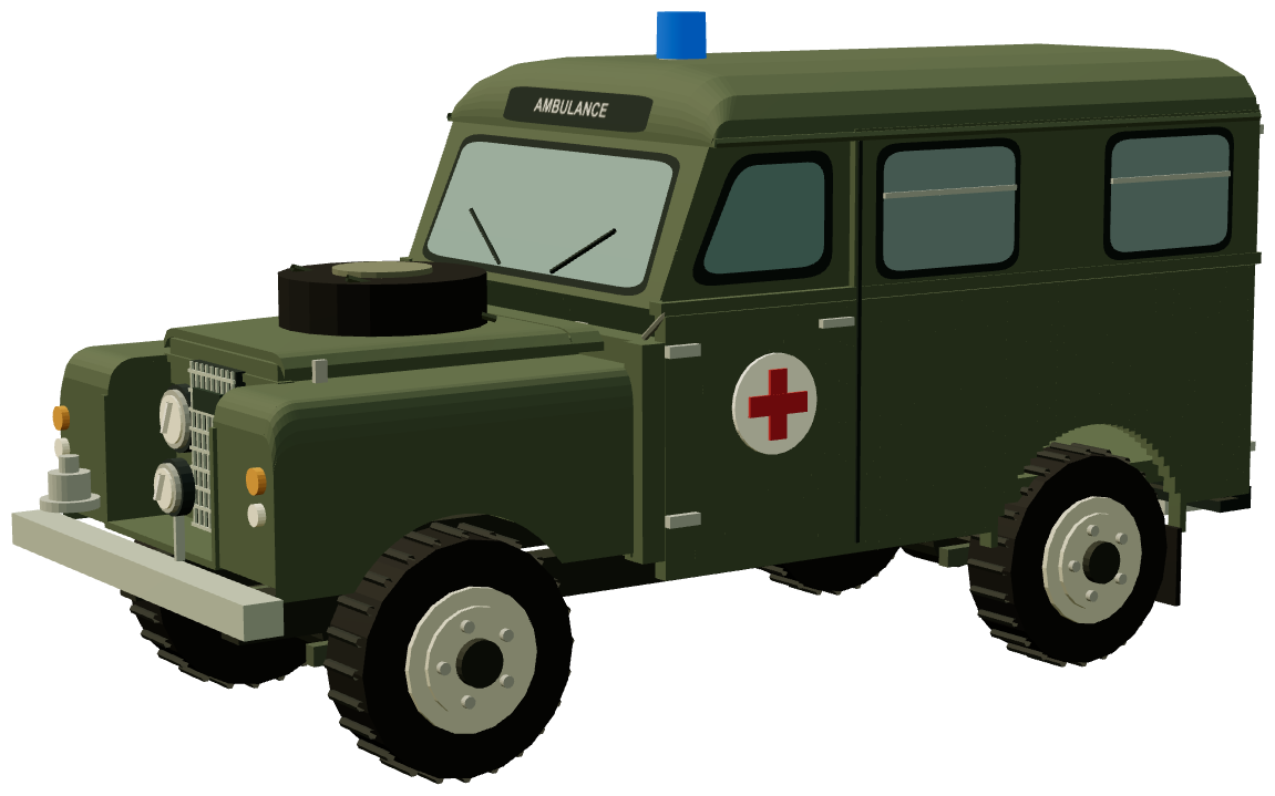 Lomas 109 Ambulance — three-quarter render