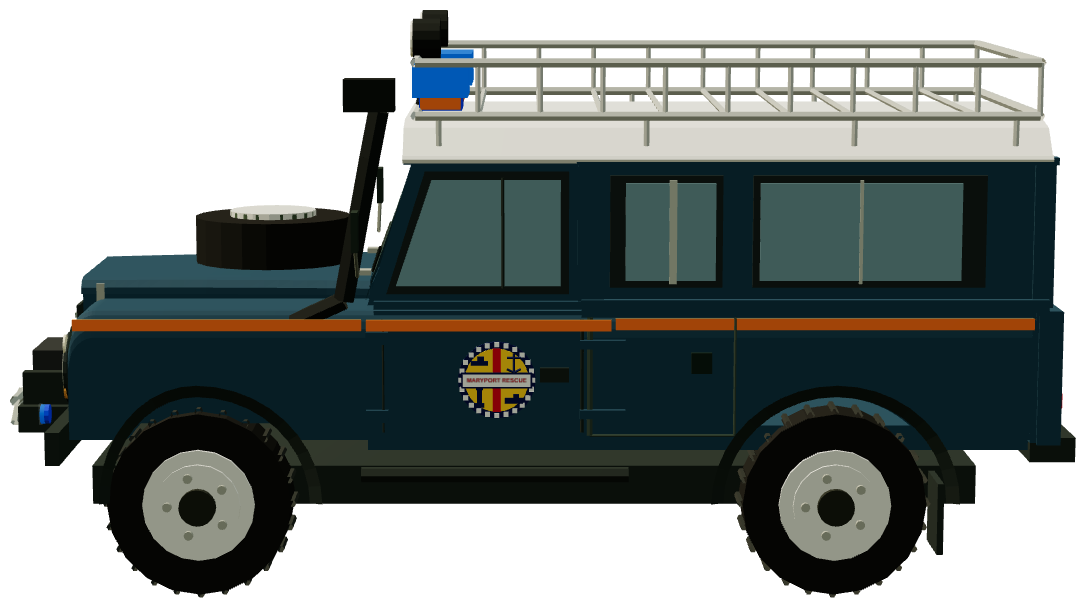 Maryport Inshore Rescue Defender 110 — side render