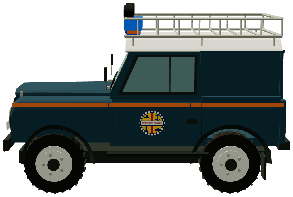 Maryport Inshore Rescue Defender 90 — side render