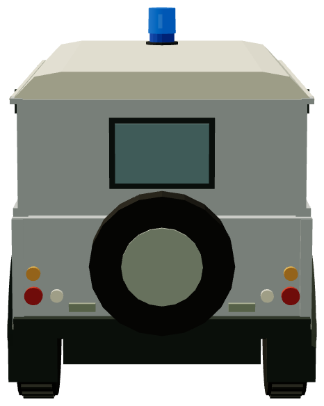 Met Police Marine Policing Unit Defender — rear render