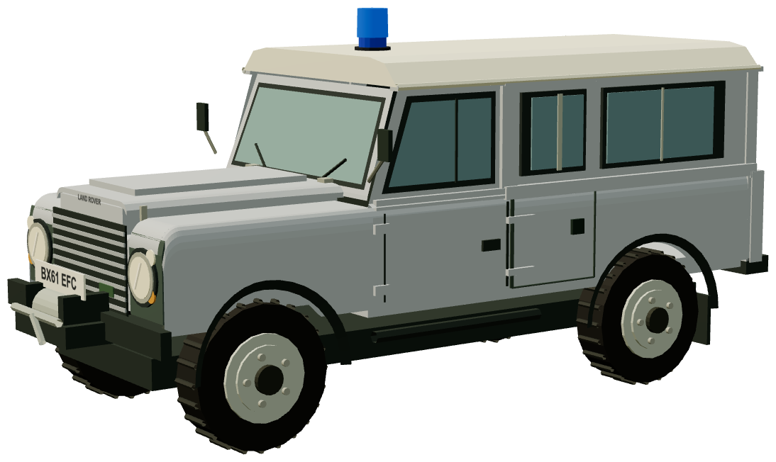 Met Police Marine Policing Unit Defender — three-quarter render