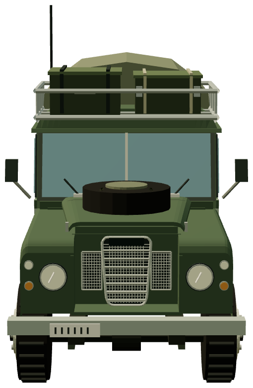 Military Carawagon command vehicle — front render