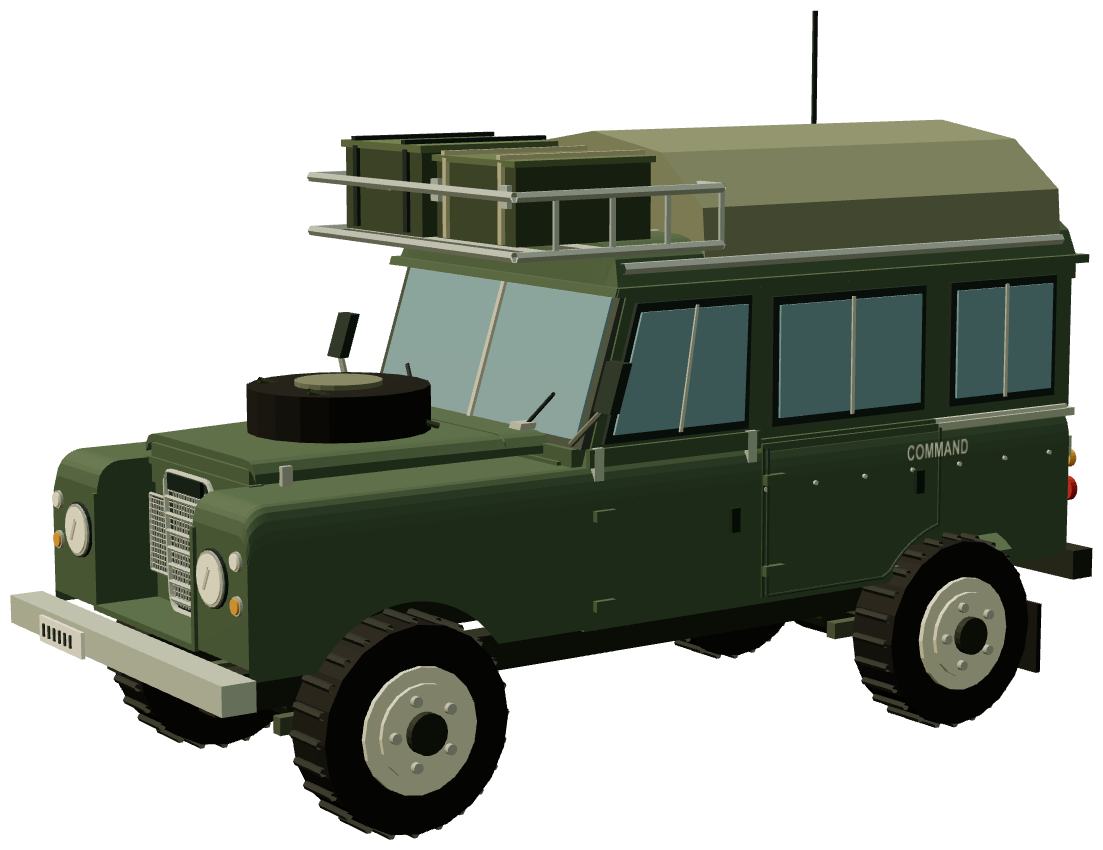 Military Carawagon command vehicle — three-quarter render