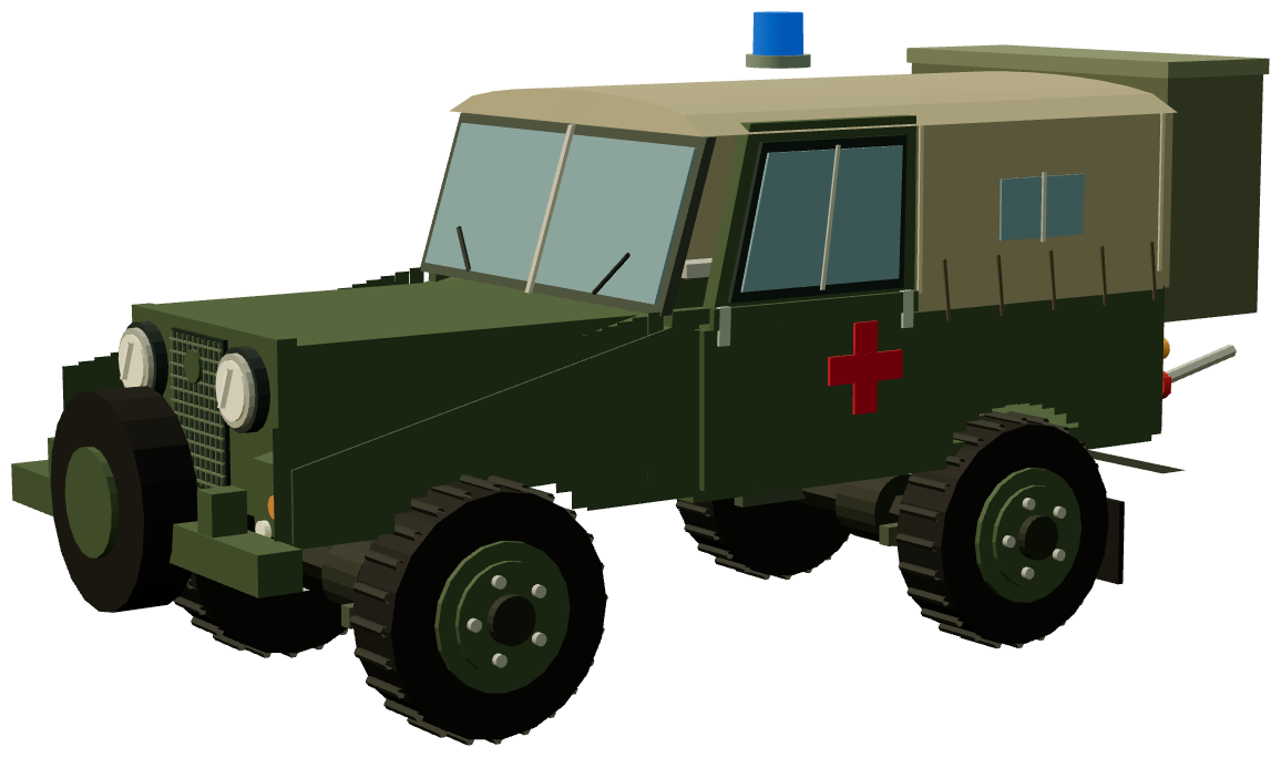 Minerva Field Ambulance — three-quarter render