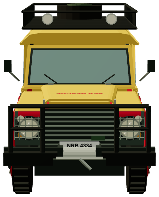 NSRI Richards Bay Camel Trophy Defender 110 — front render
