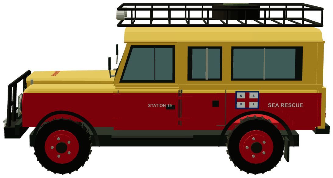 NSRI Richards Bay Camel Trophy Defender 110 — side render