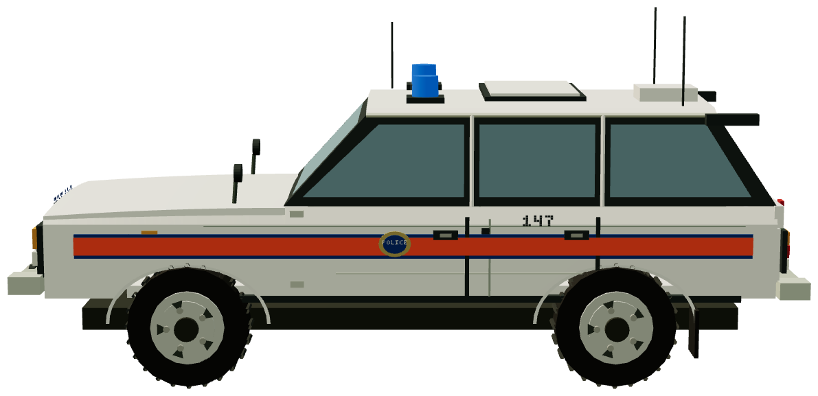 Nuclear Constabulary Range Rover — side render