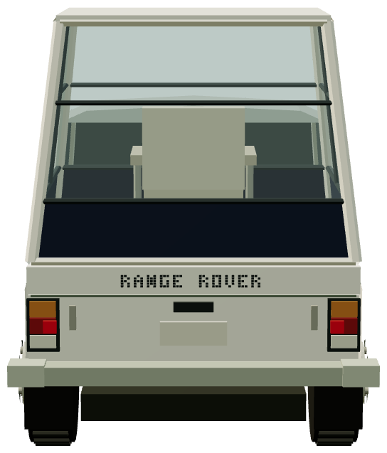 Ogle Range Rover Popemobile — rear render