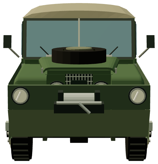 OTAL amphibious Land Rover — front render
