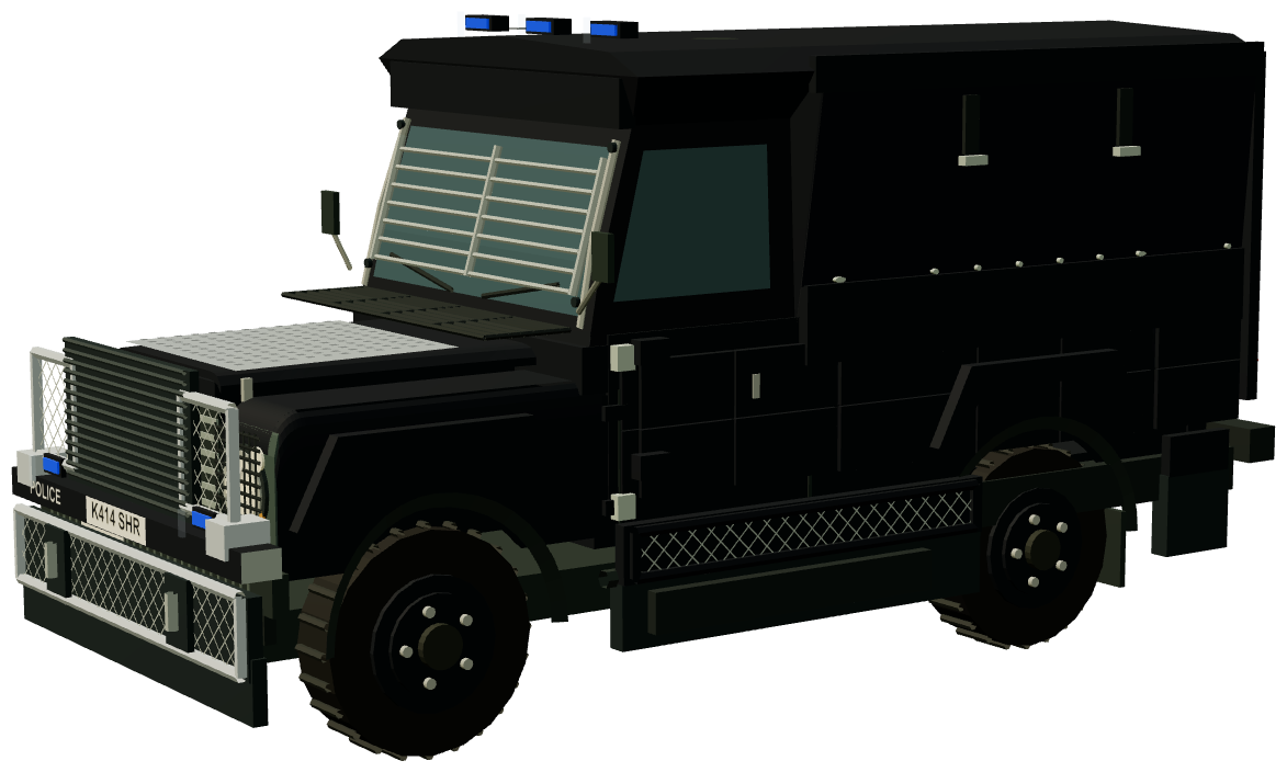 OVIK Armoured Defender Demonstrator — three-quarter render