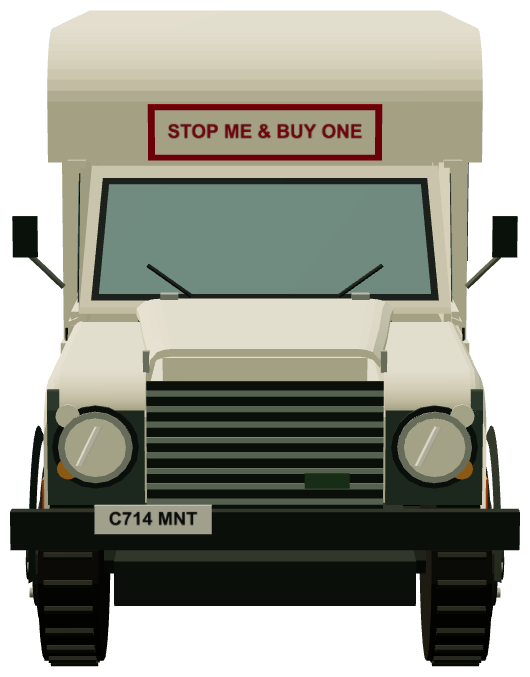 Pembrokeshire Ice Cream Co. Land Rover 110 — front render