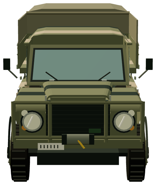 Perentie 6×6 Dual Cab — front render