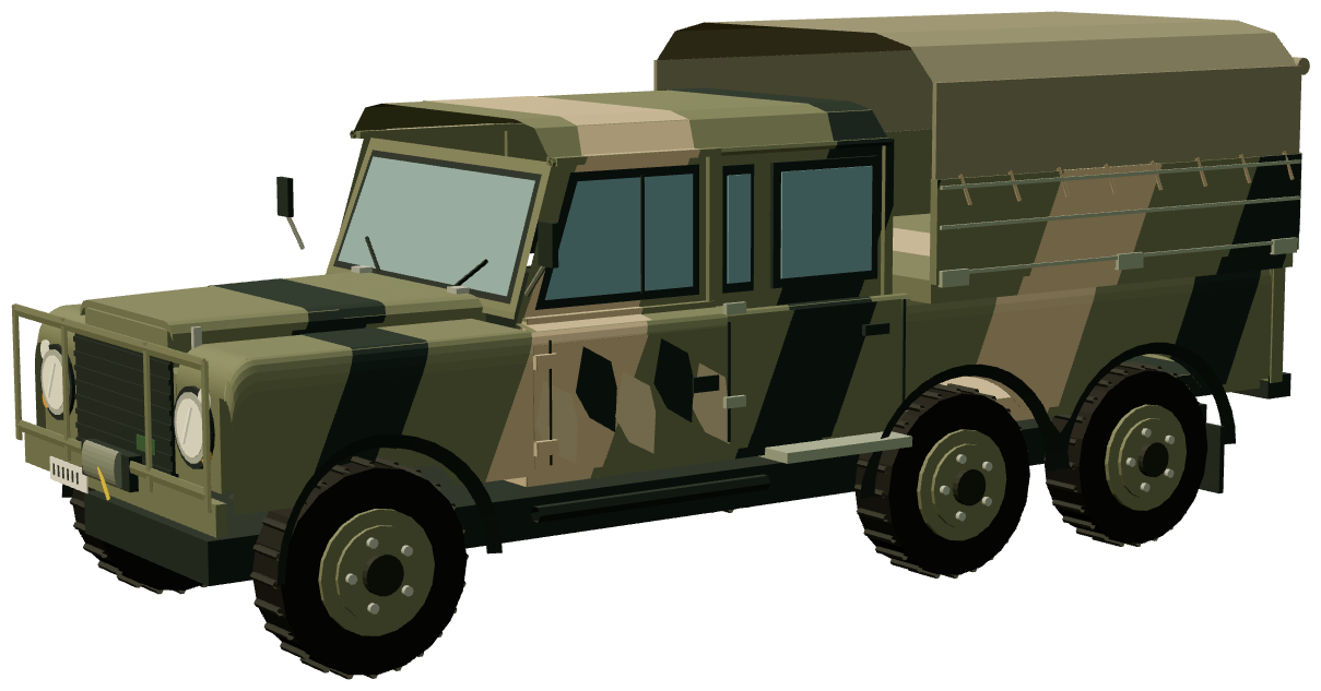 Perentie 6×6 Dual Cab — three-quarter render