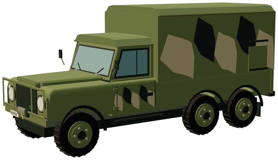 Perentie 6×6 Hard Top — three-quarter render