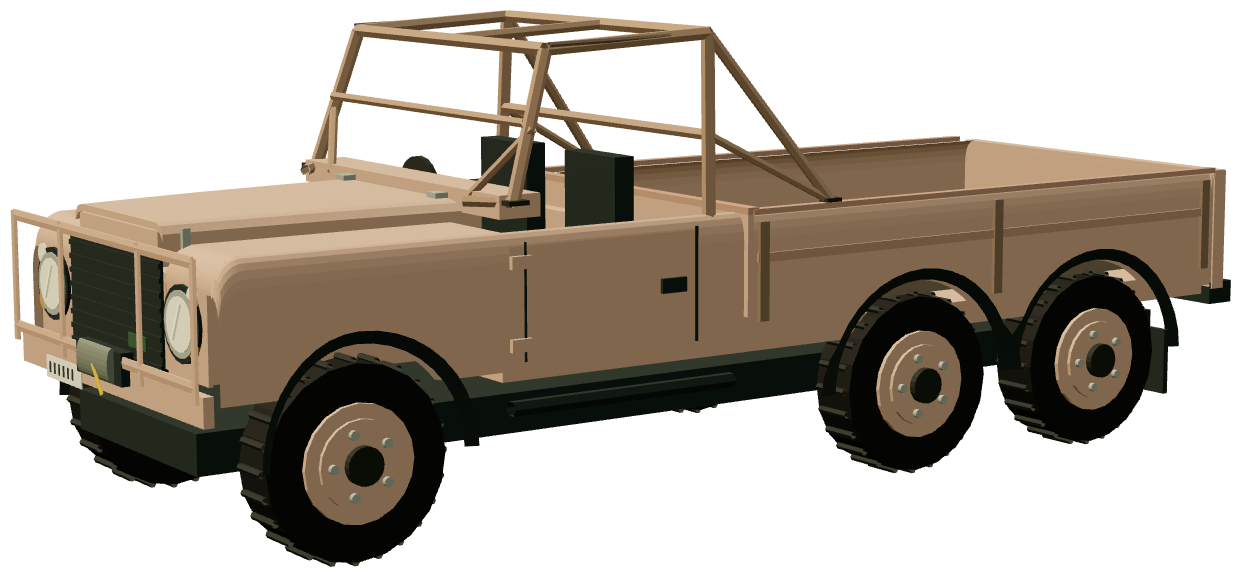 Perentie 6×6 Oman Logistics Vehicle — three-quarter render