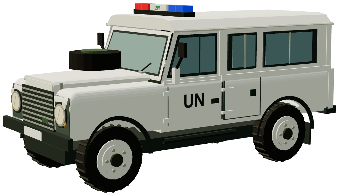PKW UNIFIL Zandarmeria Wojskowa Defender 110 Station Wagon — three-quarter render