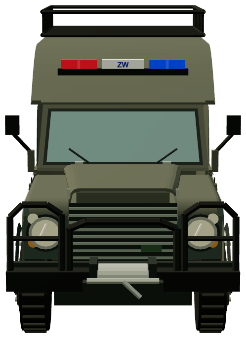Żandarmeria Wojskowa Defender 110 — front render