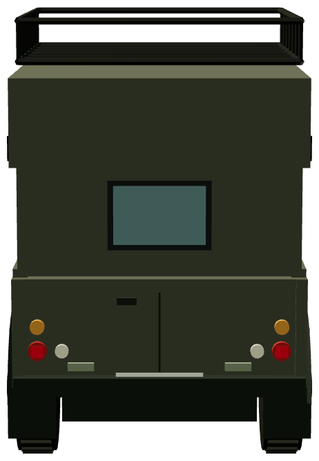 Żandarmeria Wojskowa Defender 110 — rear render