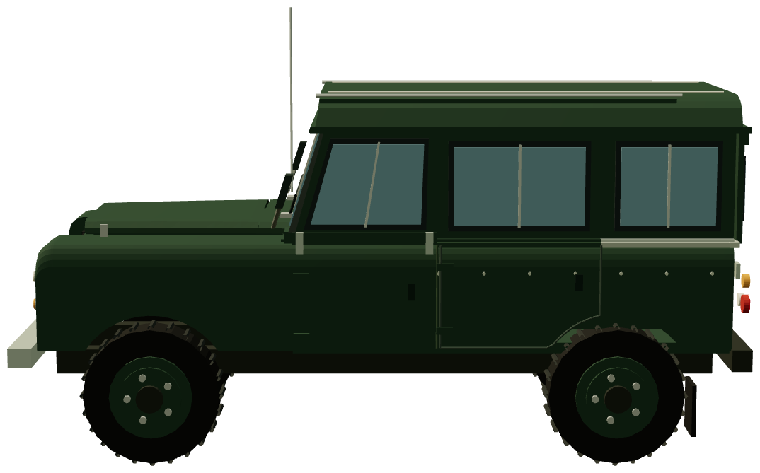 Queen Elizabeth II's Series IIA 109 SW — side render