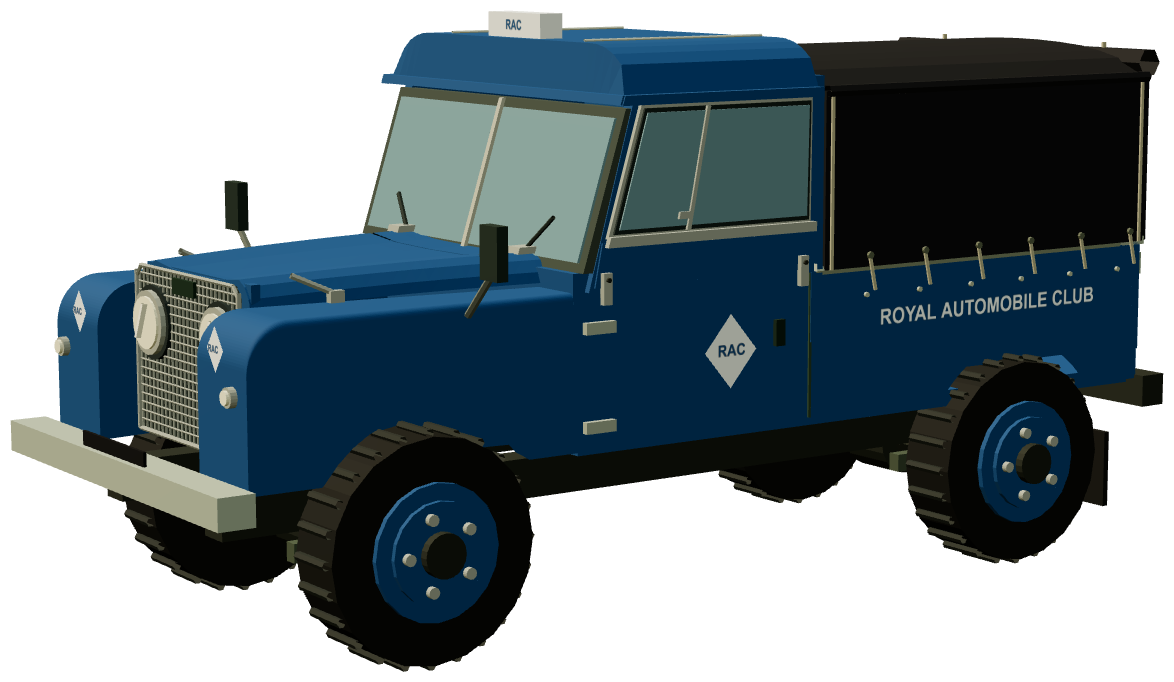 RAC Series I 109 Canvas Road Service — three-quarter render