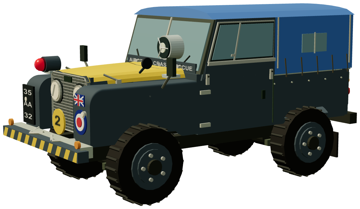 RAF Crash Rescue Series I — three-quarter render