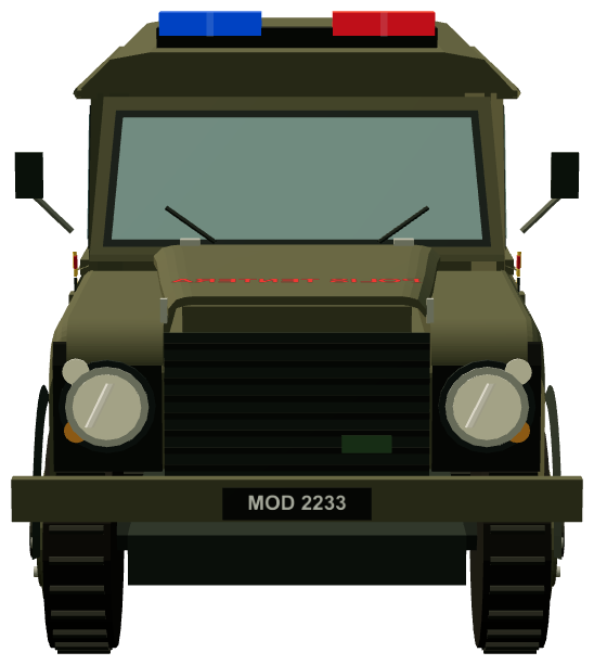 RBAF Military Police Defender 110 — front render