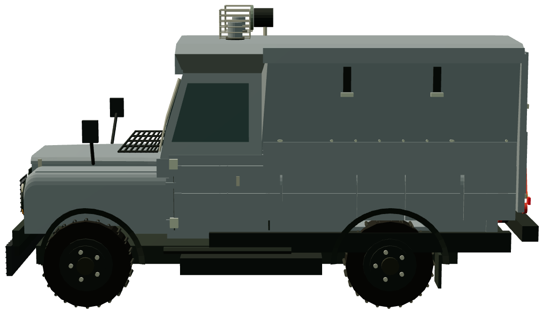 RUC Hotspur Armoured Land Rover — side render