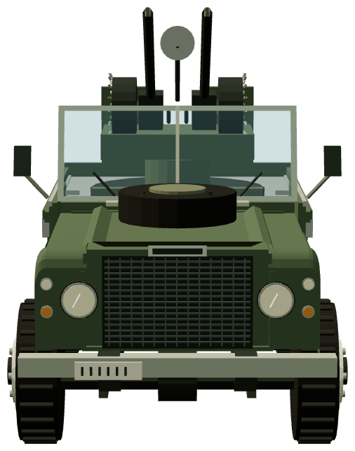 Hotspur Sandringham 139″ AA Gun Carrier — front render