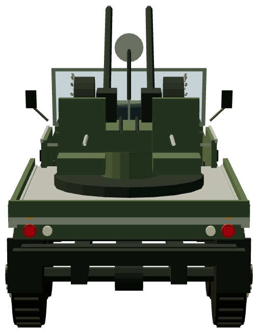 Hotspur Sandringham 139″ AA Gun Carrier — rear render
