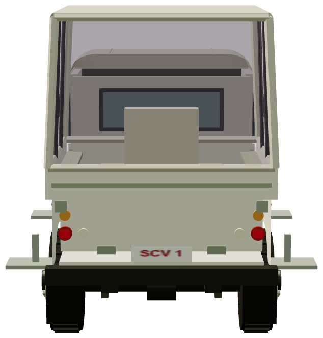 Santana 109 Papamóvil — rear render