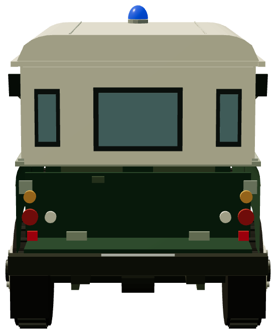 Santana 88 Patrulla Rural — rear render