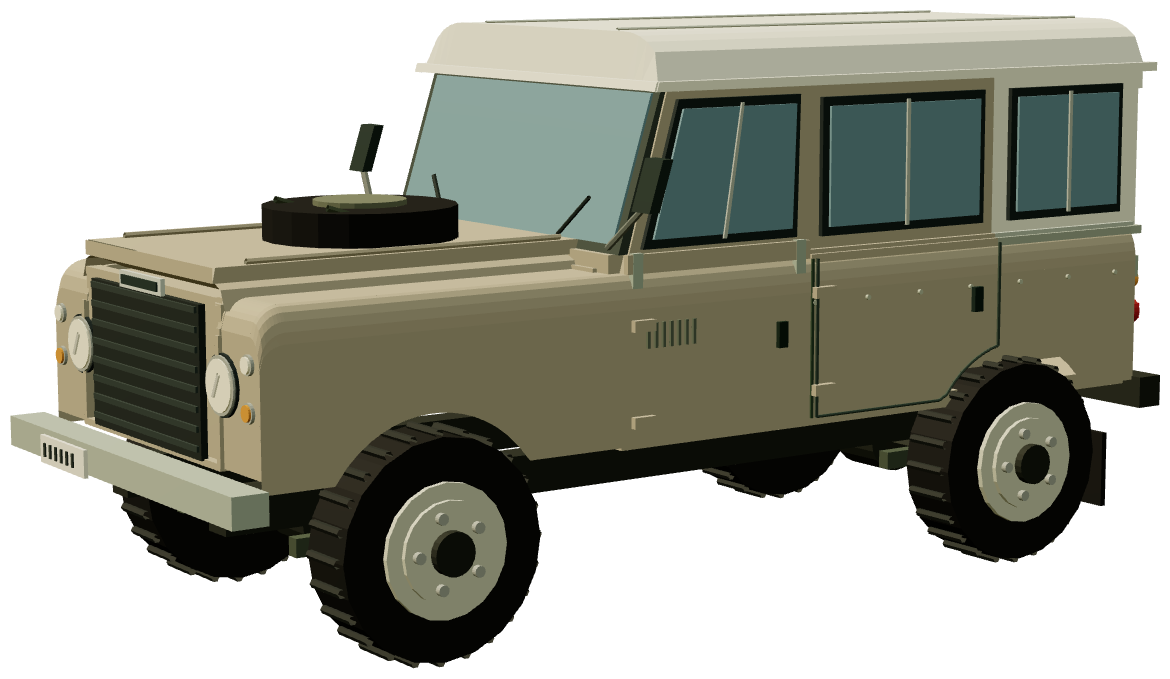Series III Santana 6cyl Diesel — three-quarter render