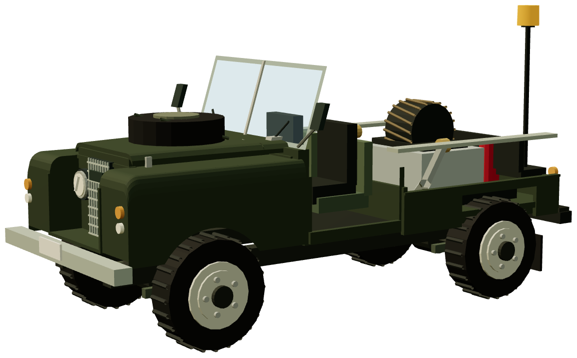 Scottorn Bushmaster Fire Tractor — three-quarter render