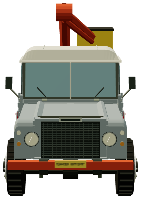 SEB Hotspur 6×6 Cherry Picker — front render