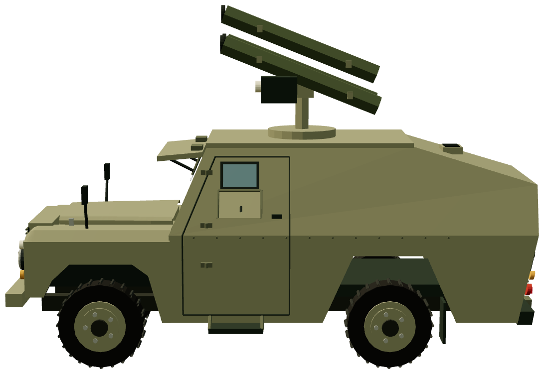 Shorland S53 Air Defence — side render