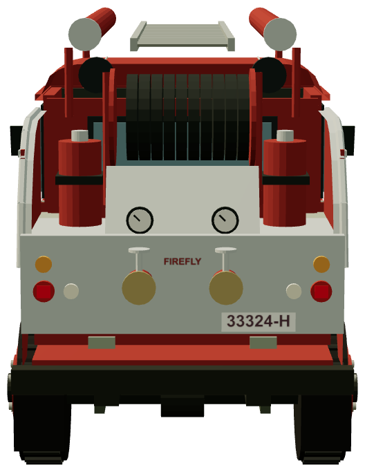 Snowy Mountains Hydro Fire Truck — rear render