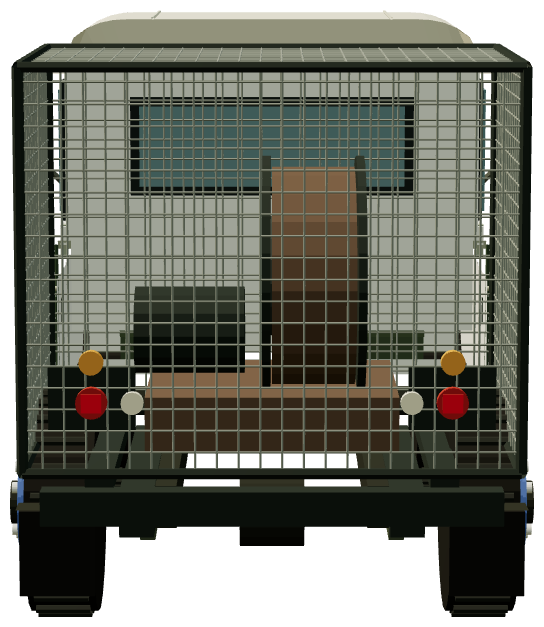 Solihull Birdcage Winch Cable Truck — rear render