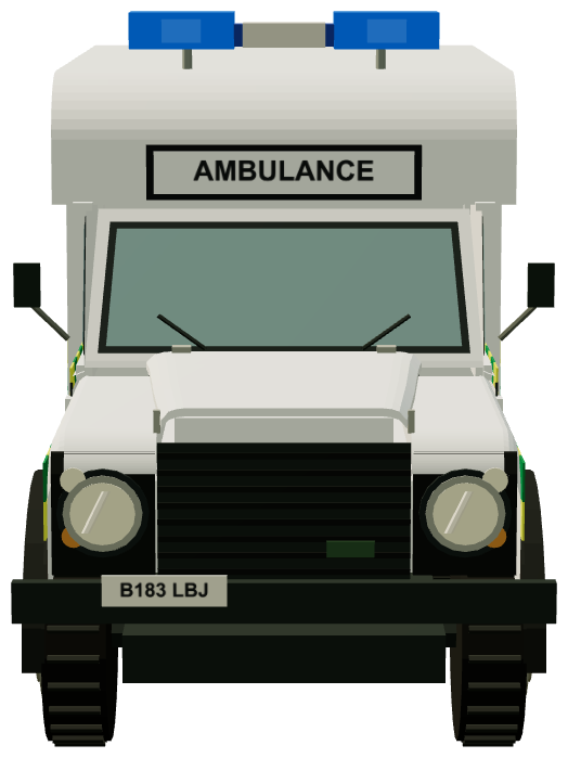 St John Ambulance One Ten B183 LBJ — front render