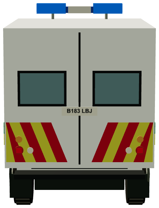 St John Ambulance One Ten B183 LBJ — rear render
