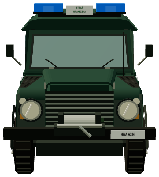 Straż Graniczna Defender 110 — front render