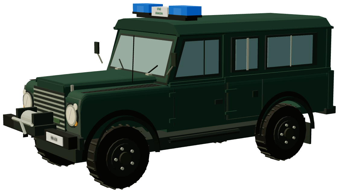 Straż Graniczna Defender 110 — three-quarter render