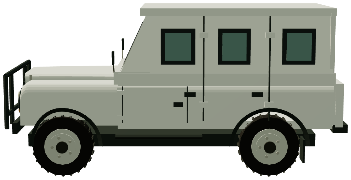Taurus armoured Defender — side render