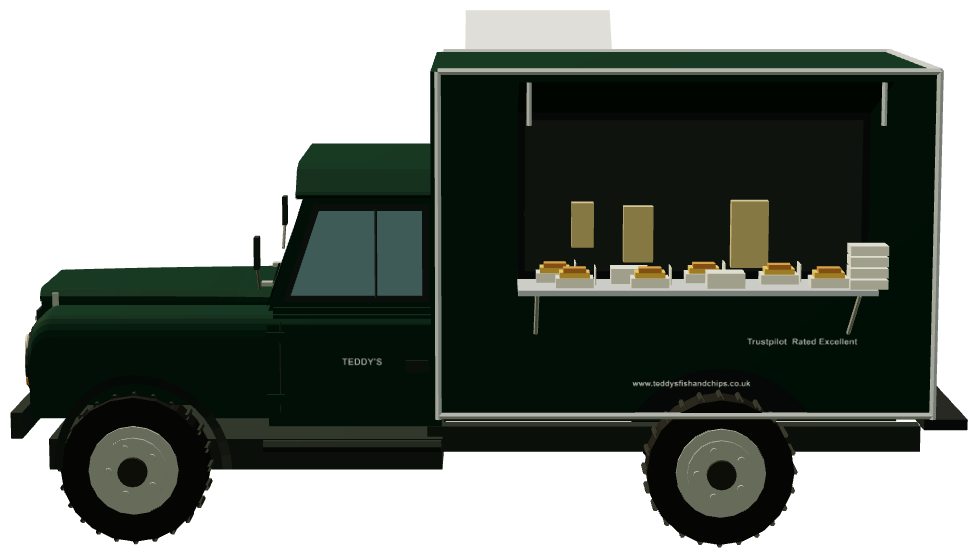 Teddy's Fish & Chips Defender — side render