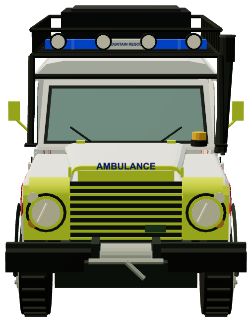 Teesdale and Weardale Search and Mountain Rescue Defender — front render