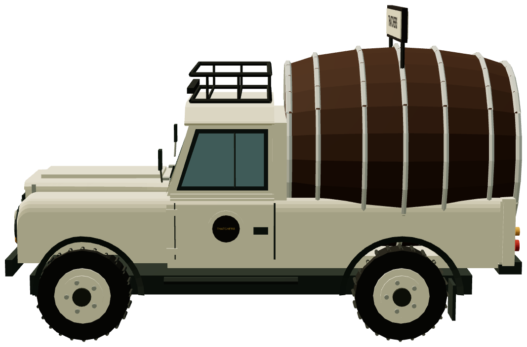 Thatchers Cider Cask Defender — side render