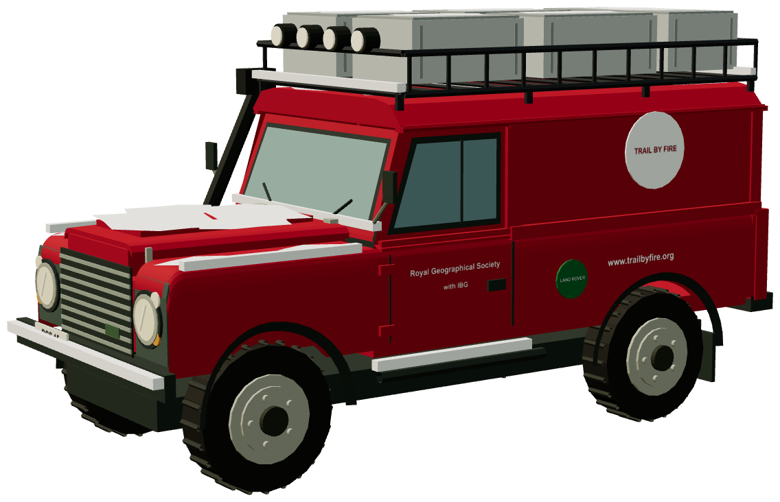 Trail by Fire Defender 110 — three-quarter render
