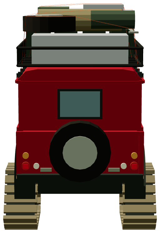Transcaucasian Expedition Defender 110 — rear render