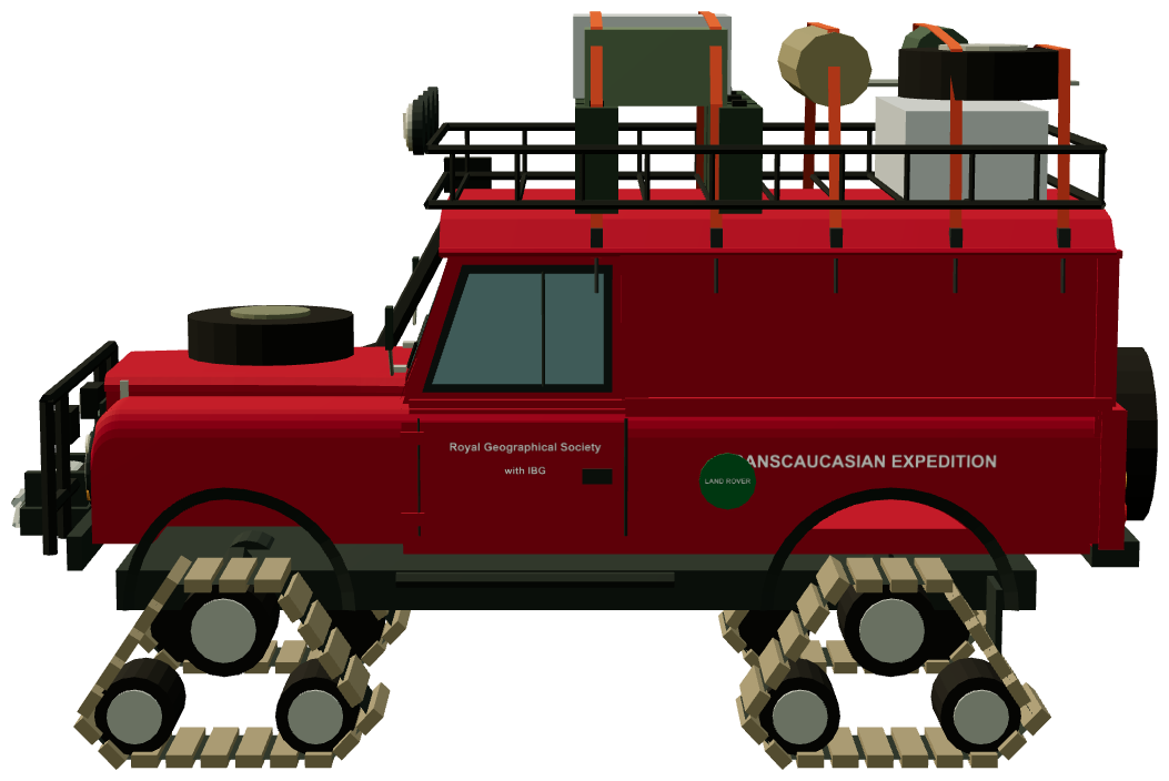 Transcaucasian Expedition Defender 110 — side render